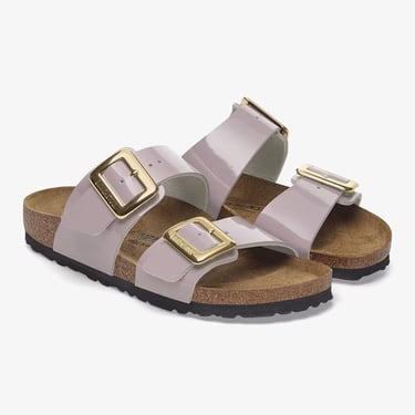  Birkenstock Sydney Cushion Buckle Bf Patent Kadın Mor Terlik