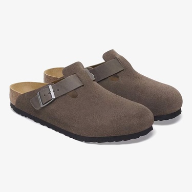  Birkenstock Boston Vl Leoi Erkek Gri Terlik