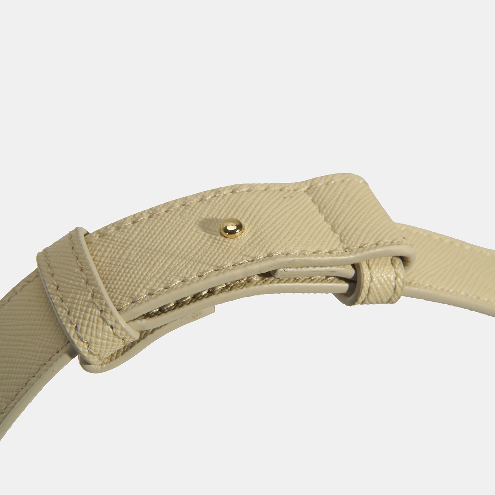 Kadın Bej Örgü Baskılı Omuz Çantası