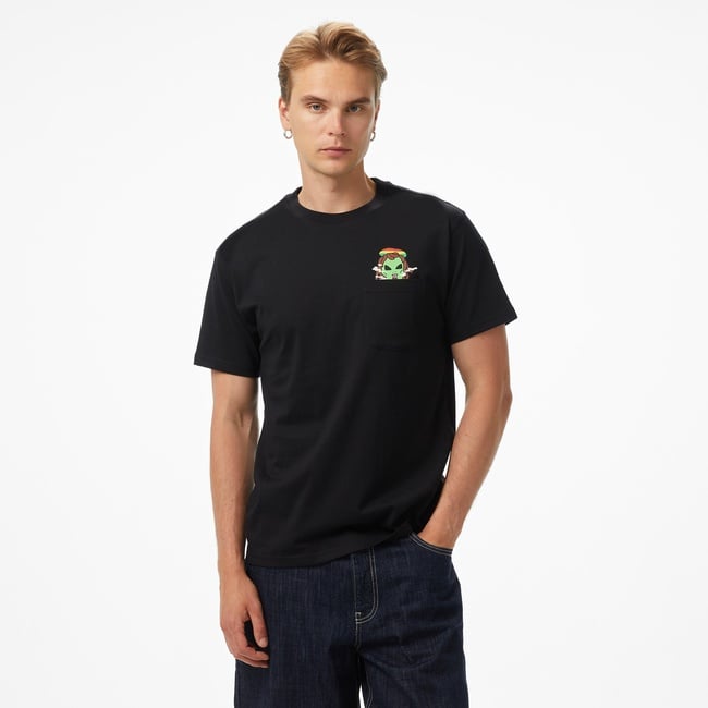  Ripndip Smoking Rasta Alien Erkek Siyah T-Shirt