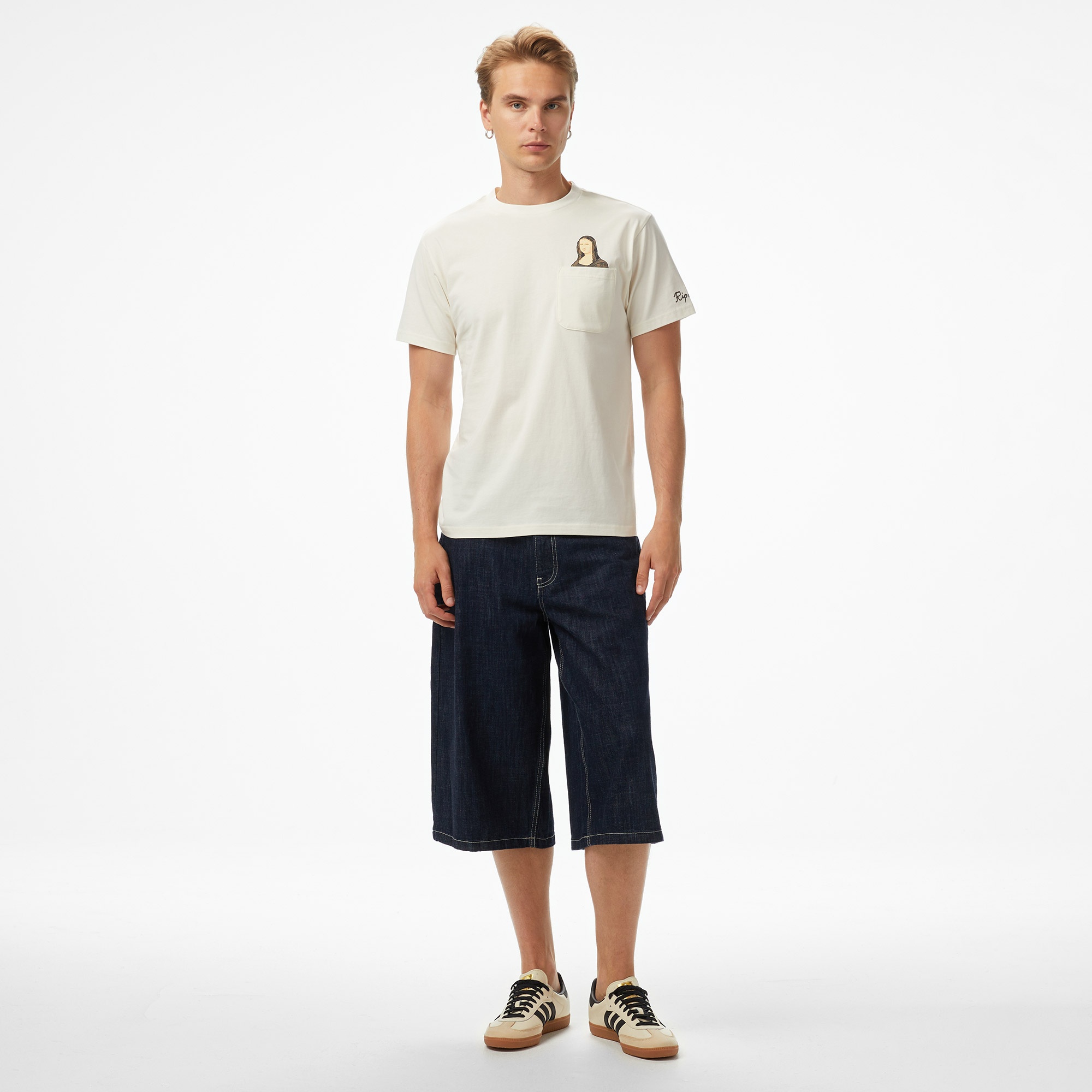 Ripndip Nermalisa Pocket Erkek Beyaz T-Shirt