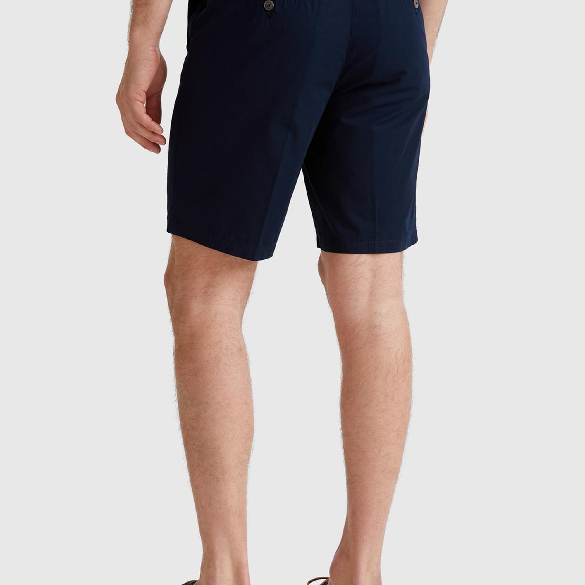 Erkek Lacivert %100 Koton Paraşüt Kumaş Bermuda Şort