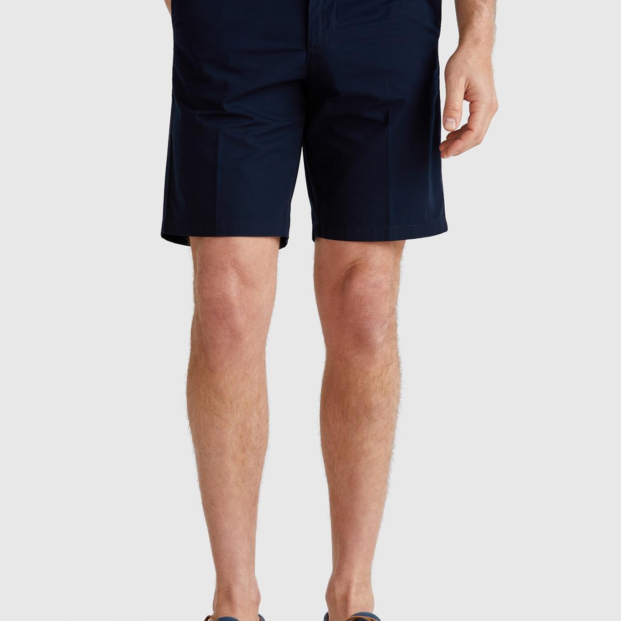 Erkek Lacivert %100 Koton Paraşüt Kumaş Bermuda Şort