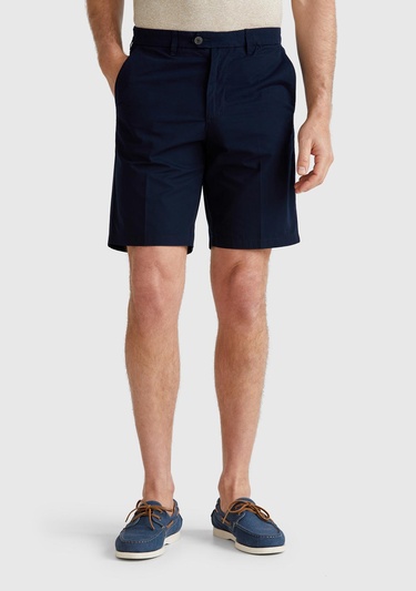  Erkek Lacivert %100 Koton Paraşüt Kumaş Bermuda Şort