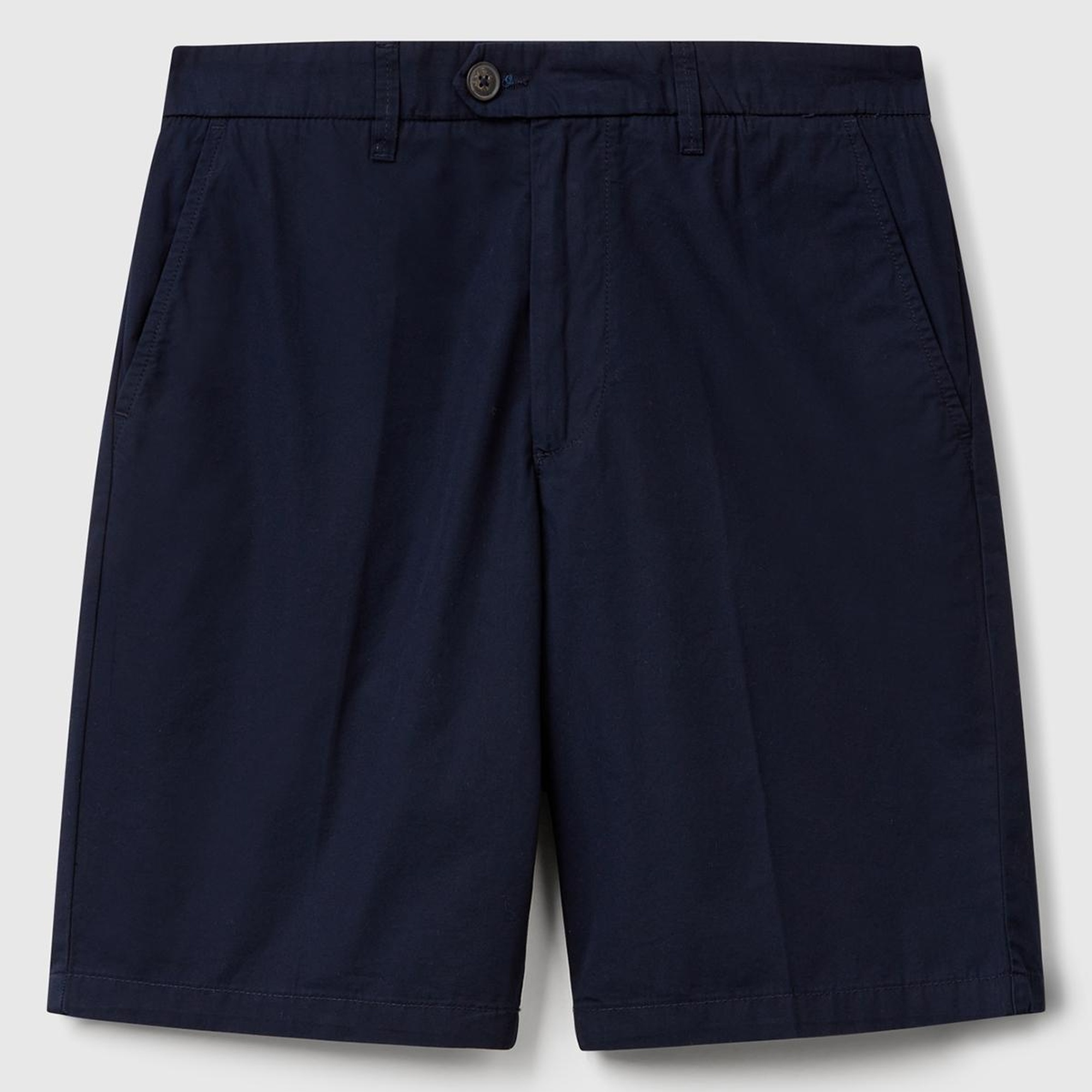 Erkek Lacivert %100 Koton Paraşüt Kumaş Bermuda Şort