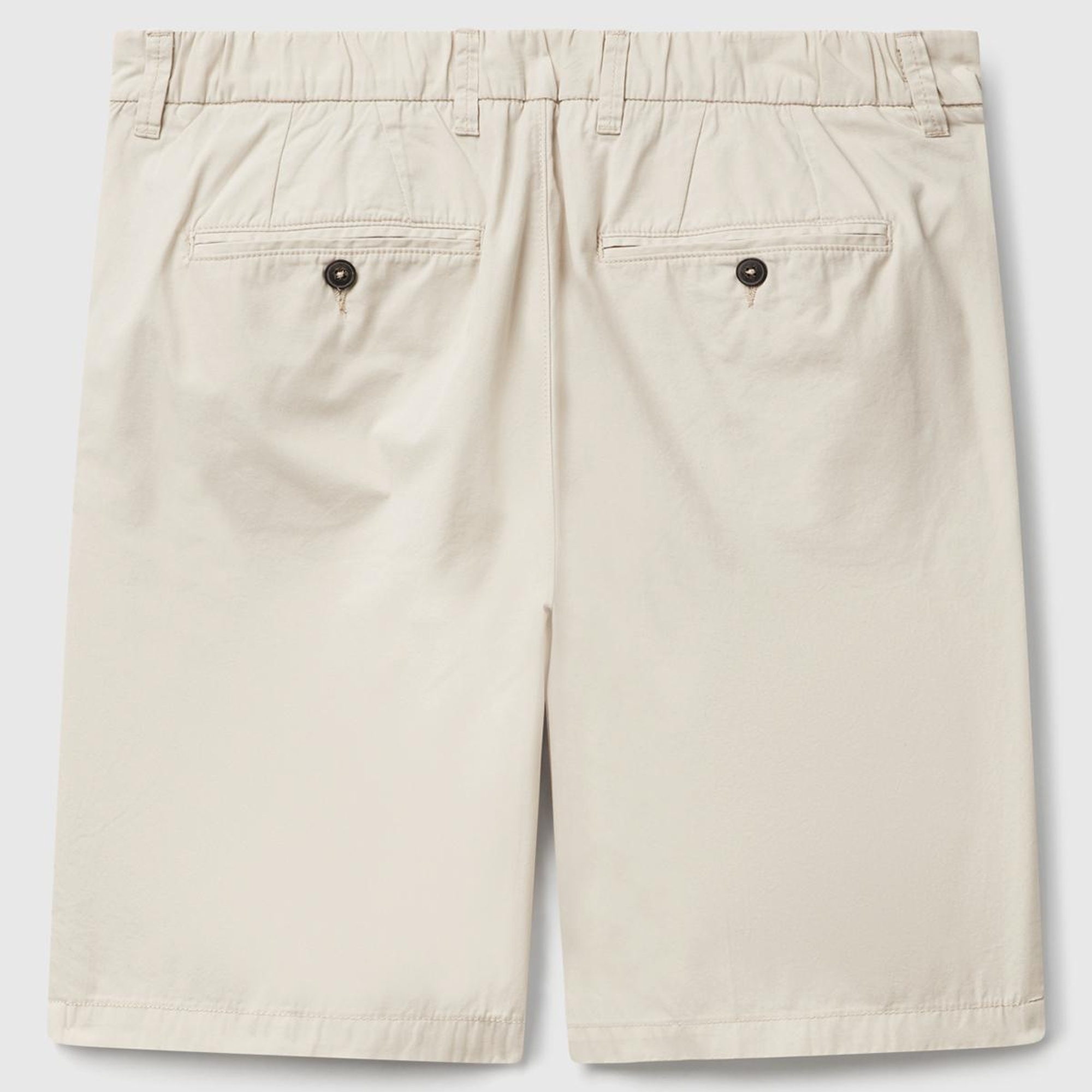 Erkek Taş Rengi %100 Koton Paraşüt Kumaş Bermuda Şort