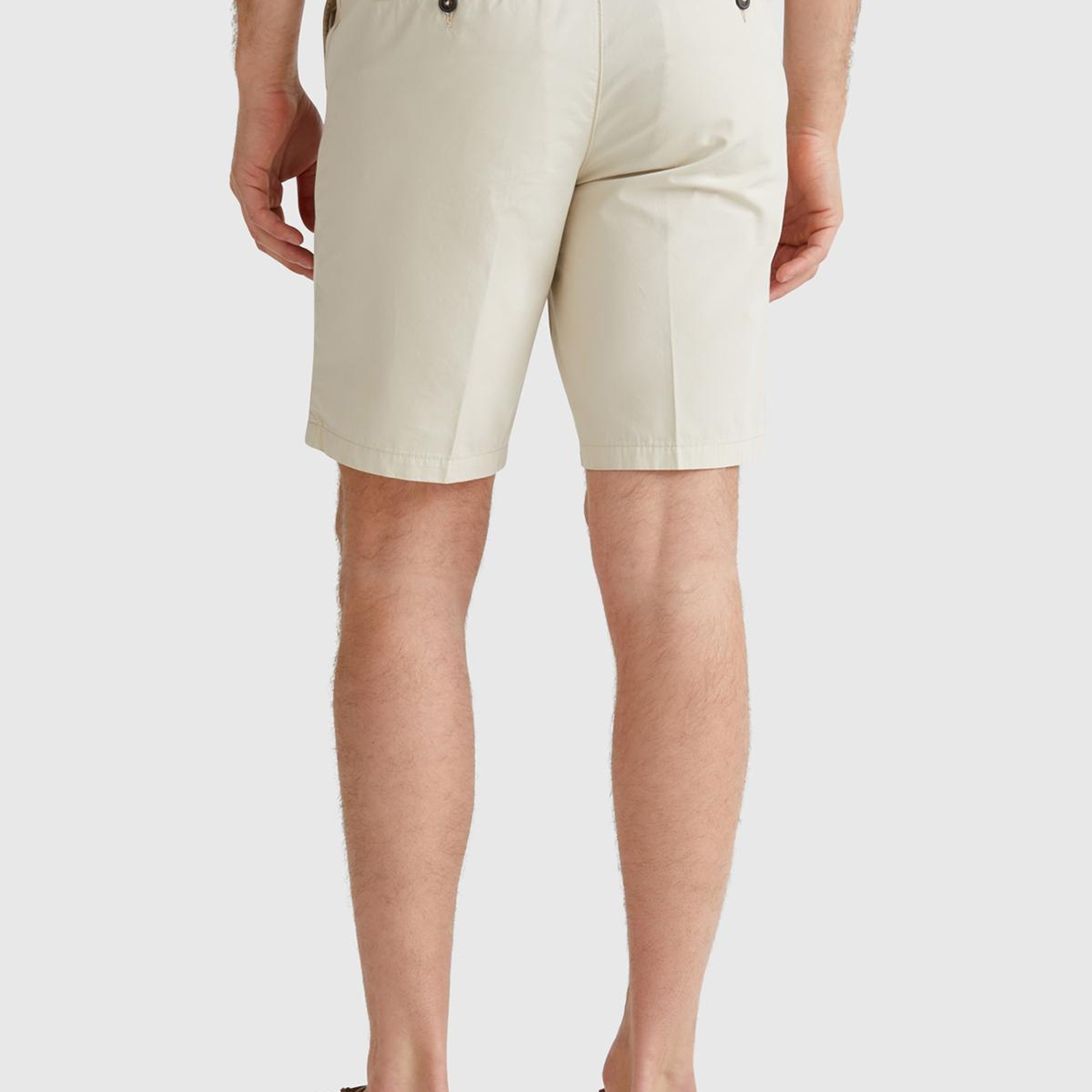 Erkek Taş Rengi %100 Koton Paraşüt Kumaş Bermuda Şort