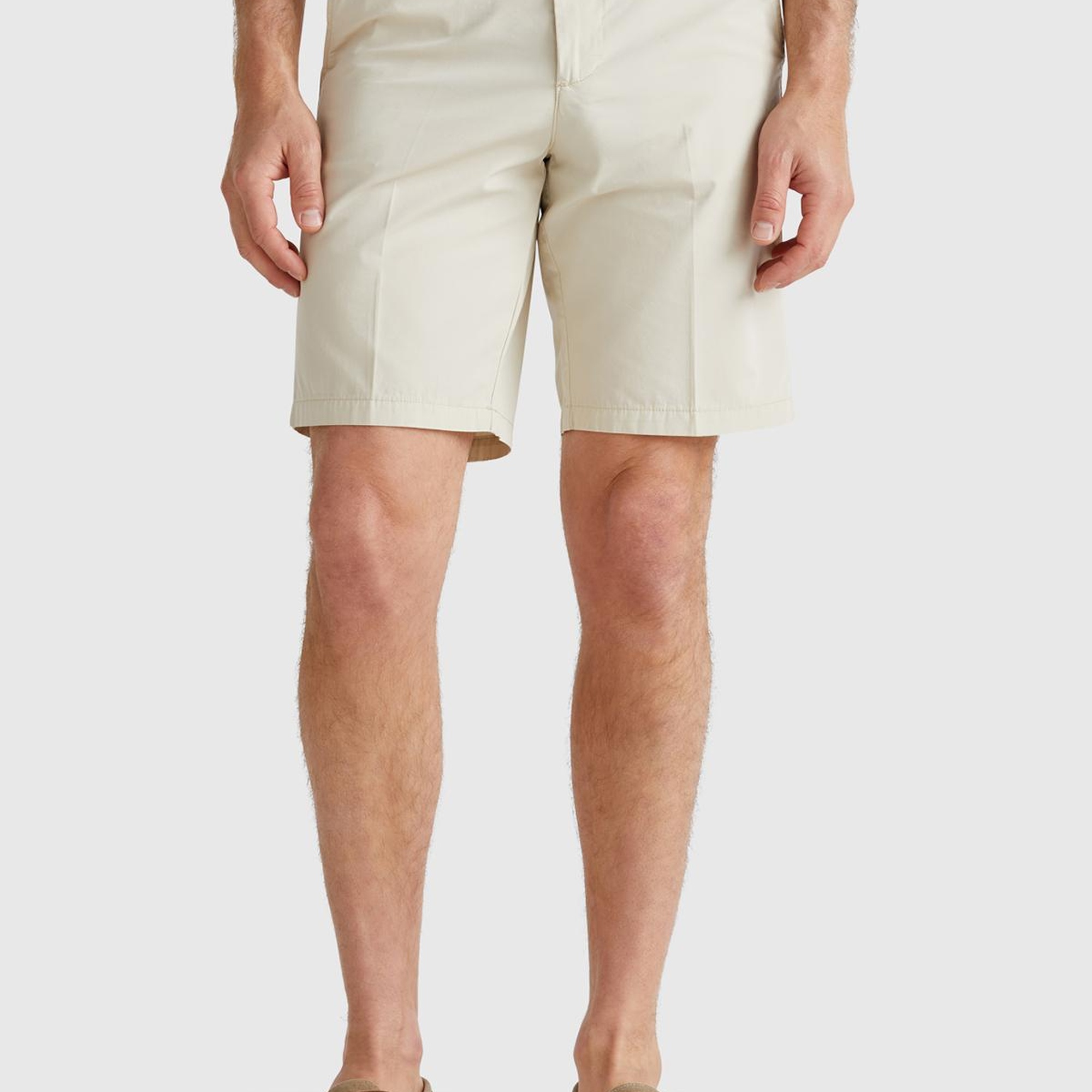 Erkek Taş Rengi %100 Koton Paraşüt Kumaş Bermuda Şort