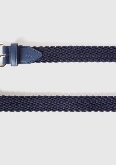  Erkek Lacivert Örgü Kemer