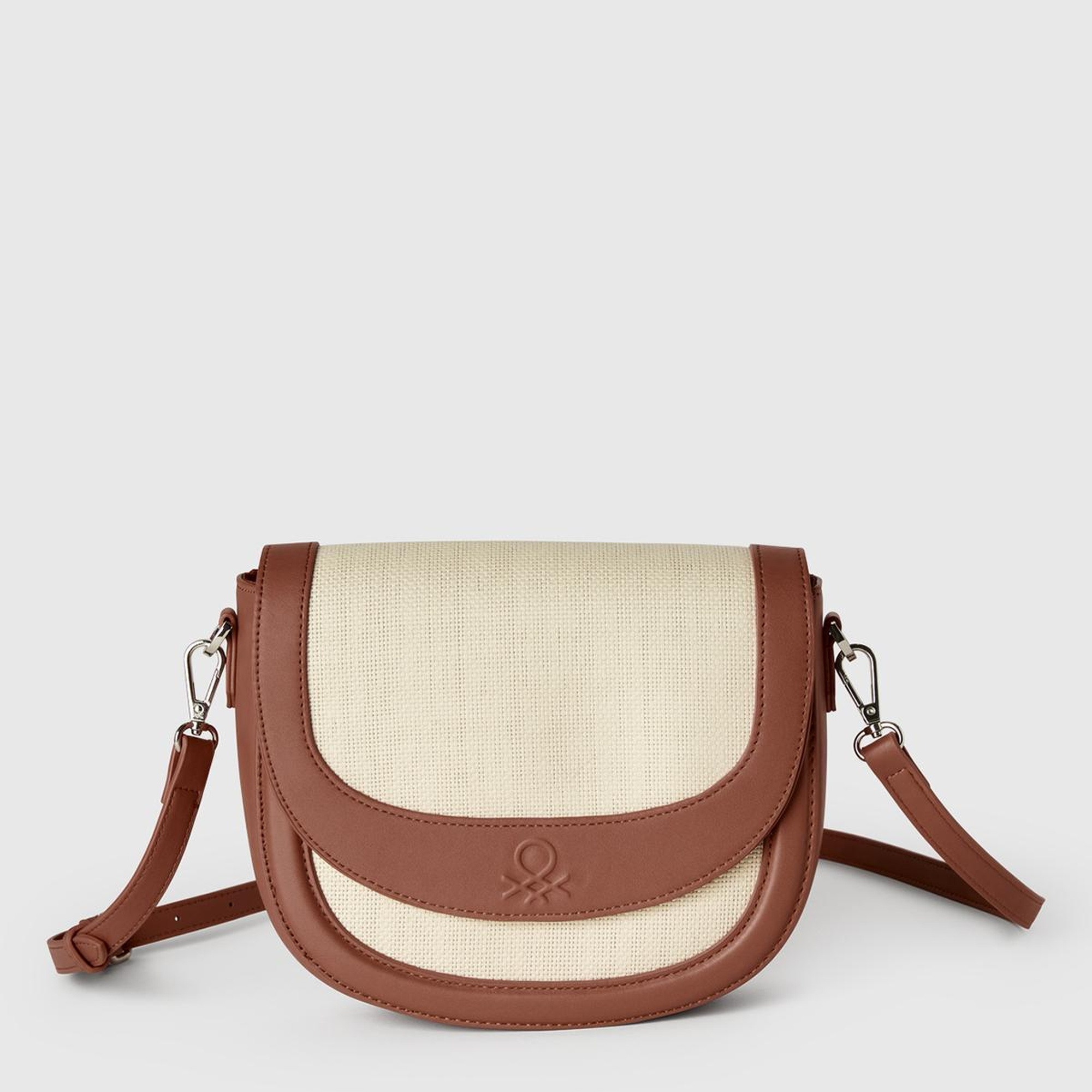 Kadın Kahverengi Logolu Omuz Çantası