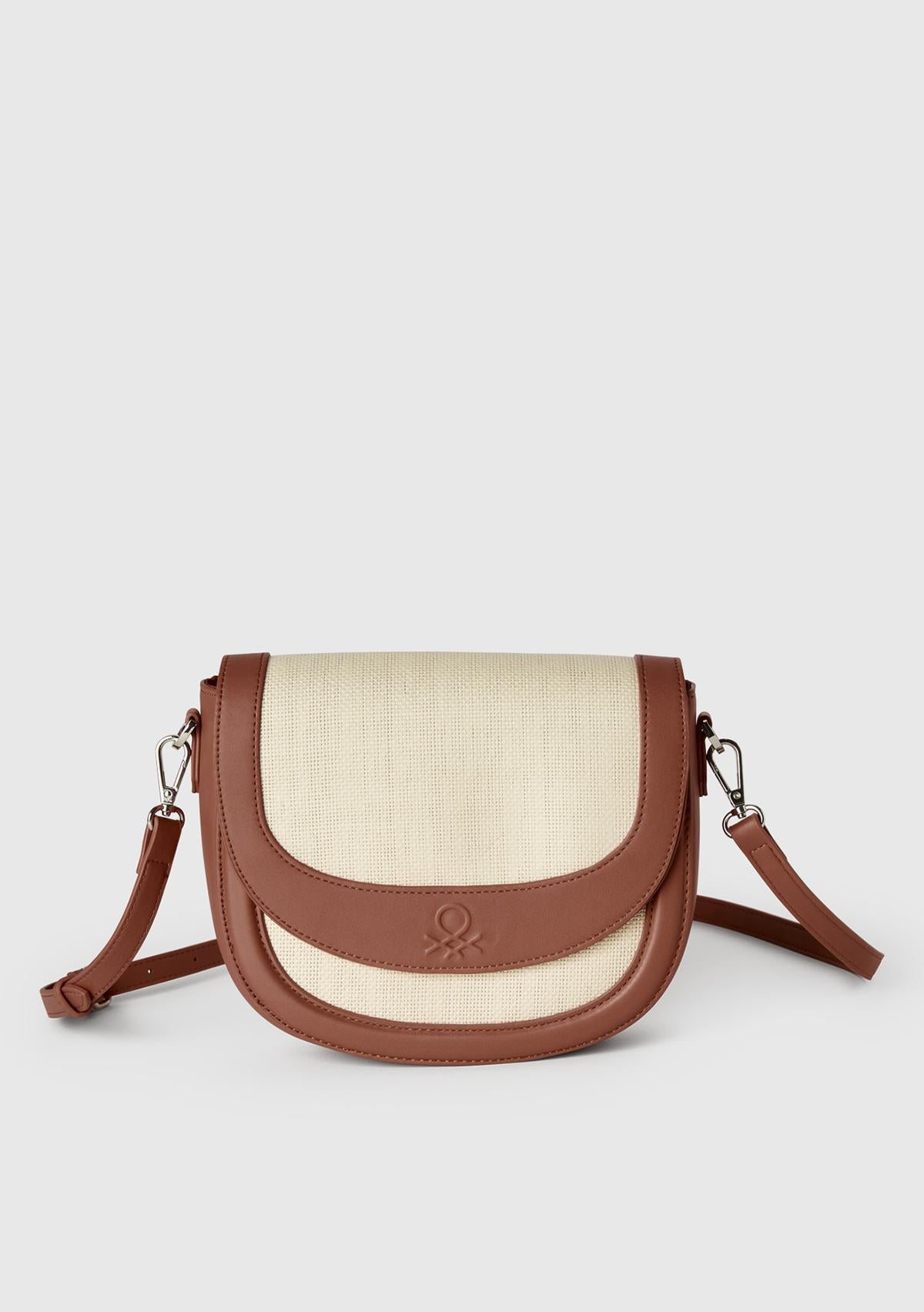  Kadın Kahverengi Logolu Omuz Çantası