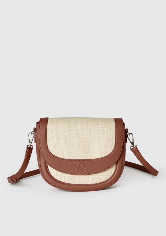  Kadın Kahverengi Logolu Omuz Çantası
