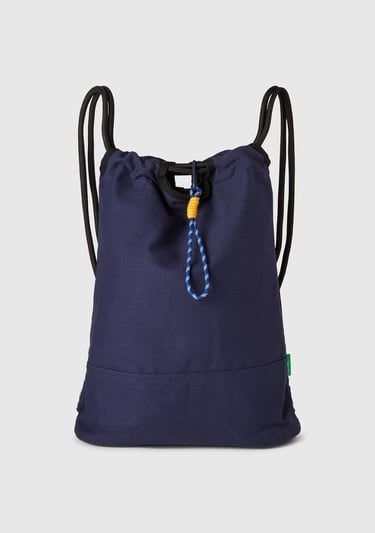  Erkek Lavanta Mavisi Kanvas Büzgülü Sırt Çantası