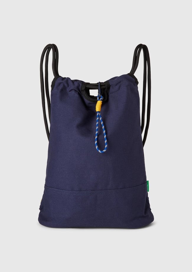  Erkek Lavanta Mavisi Kanvas Büzgülü Sırt Çantası