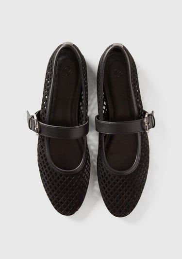  Kadın Siyah Balerin Babet