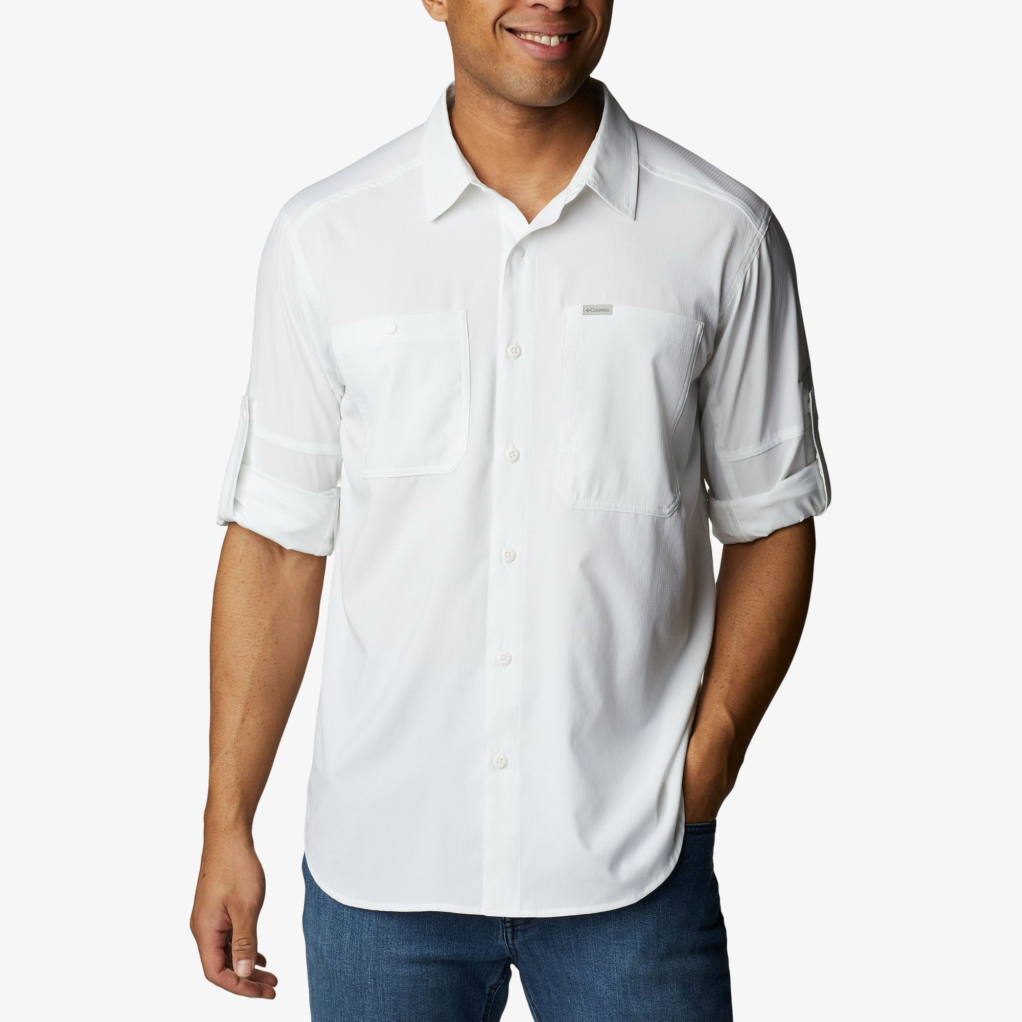 Columbia Silver Ridge Utility Lite Erkek Beyaz Gömlek
