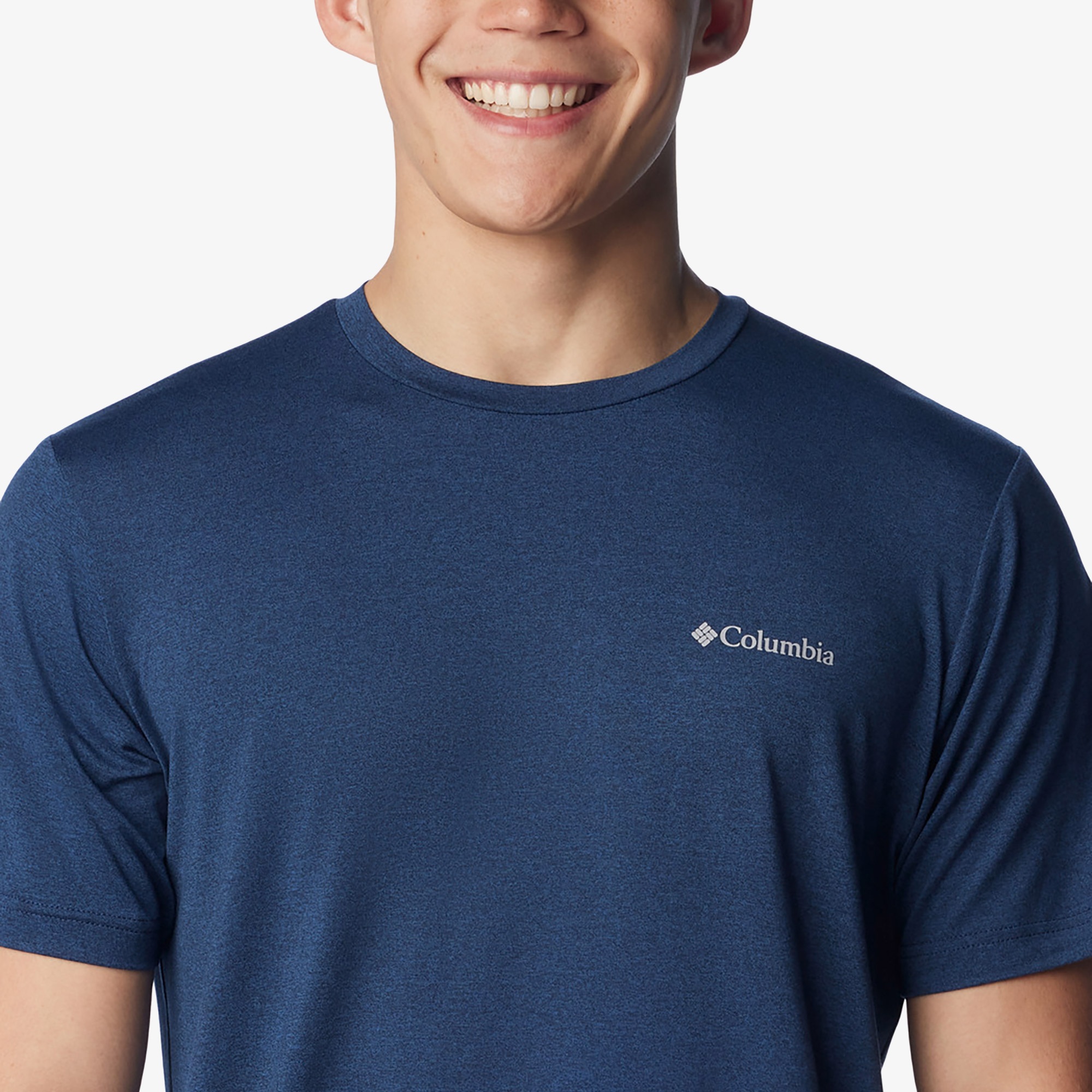 Columbia Tech Trail Crew Neck Erkek Lacivert T-Shirt