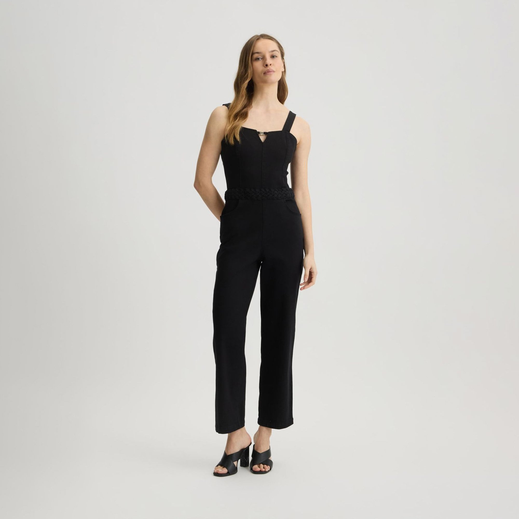  Liu Jo Kadın Siyah Tulum