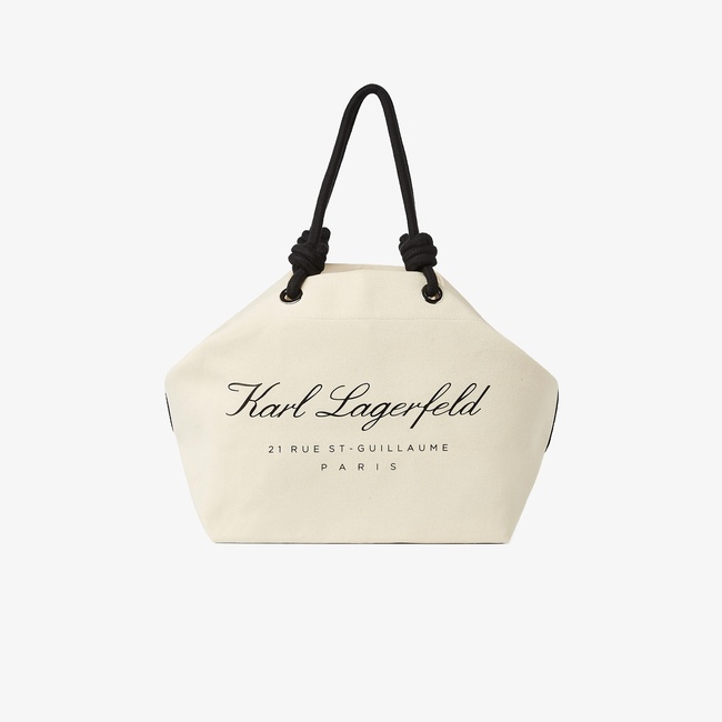  Karl Lagerfeld Kadın Bej Plaj Çantası