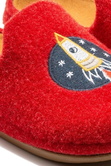  Roket Çocuk Ev Terliği Kırmızı 30/35