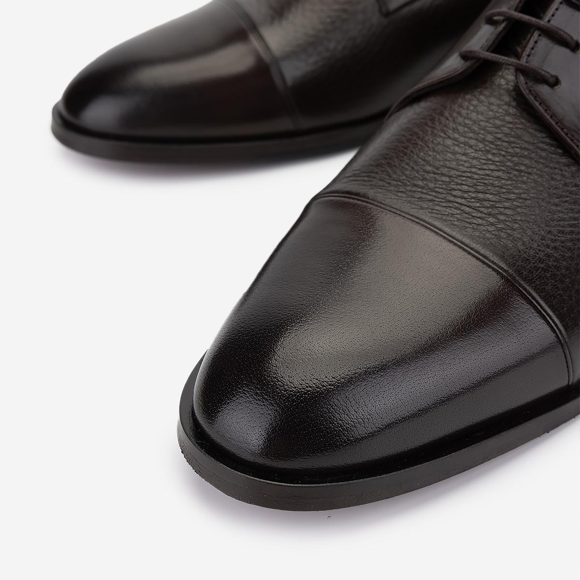 Valmenti Erkek Hakiki Deri Kahverengi Klasik Ayakkabı