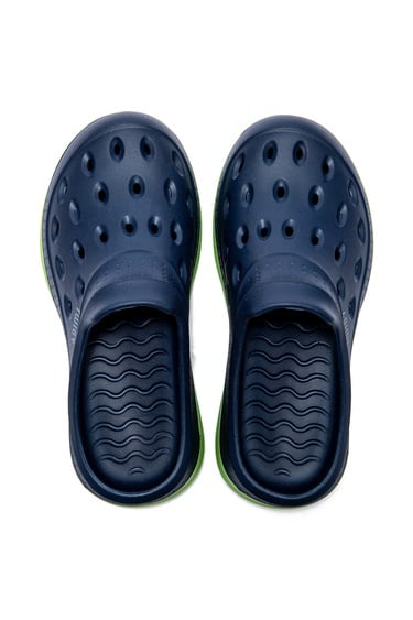  Manuel Erkek Terlik Lacivert-Yeşil 41/45