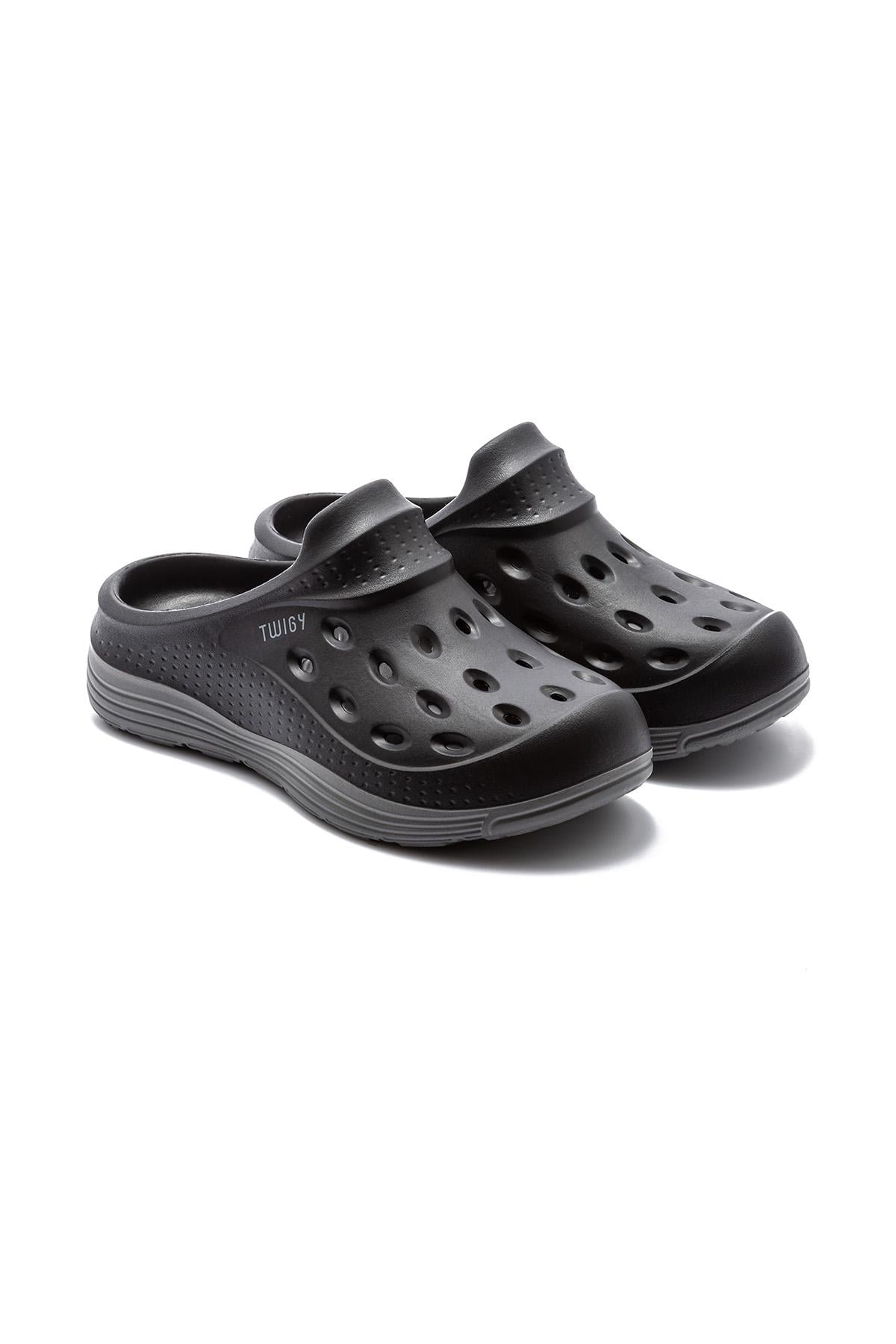  Manuel Erkek Terlik Siyah-Gri 41/45