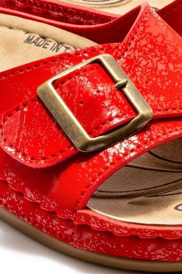  Dildar Kadın Terlik Kırmızı 36/40