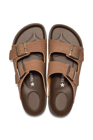  Toni Örgülü Erkek Terlik Kahverengi 41/45