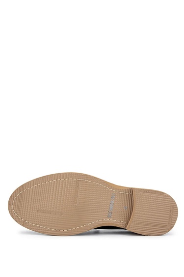  Tamer Tanca Erkek Hakiki Deri Siyah Loafer Ayakkabı