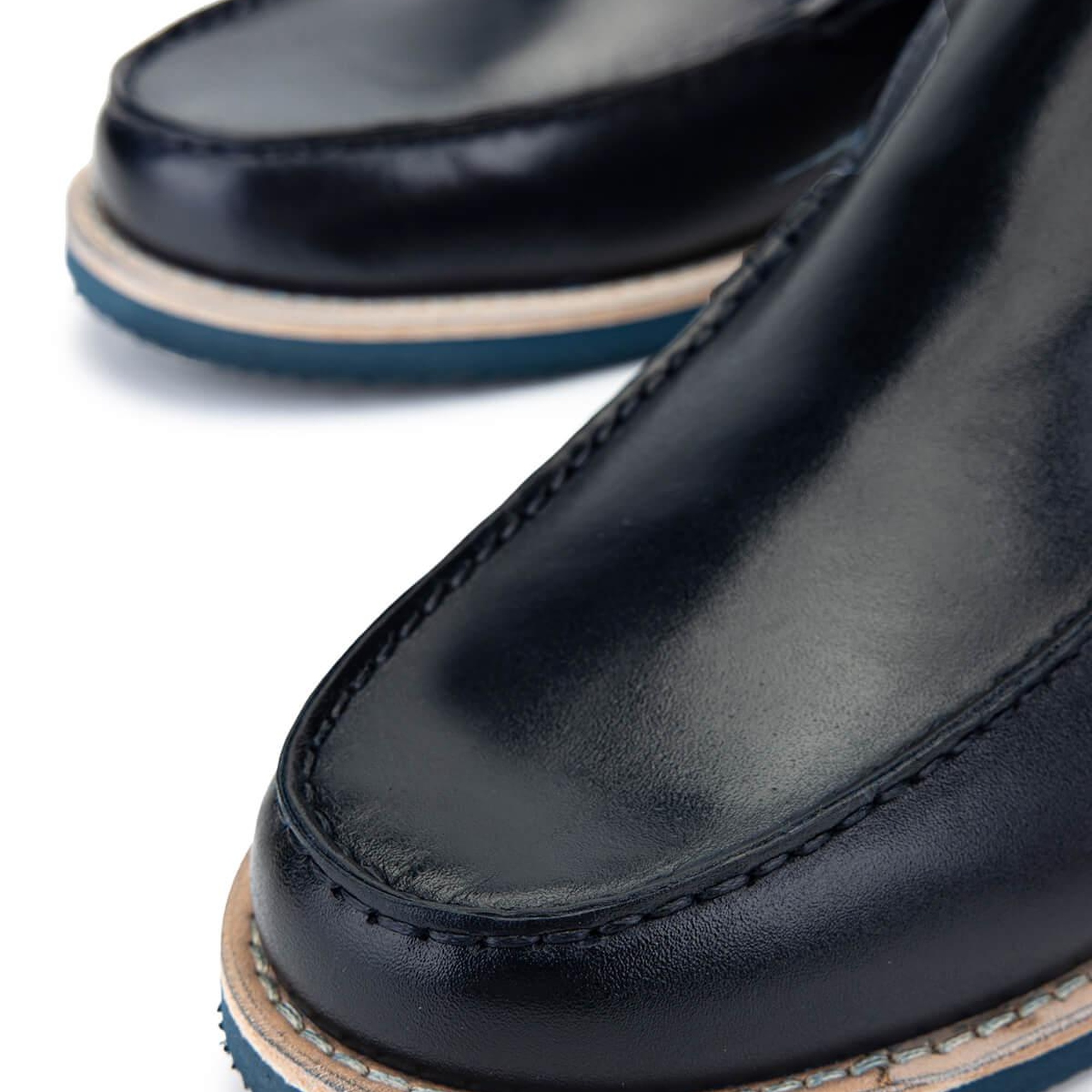 Tamer Tanca Erkek Hakiki Deri Lacivert Loafer Ayakkabı