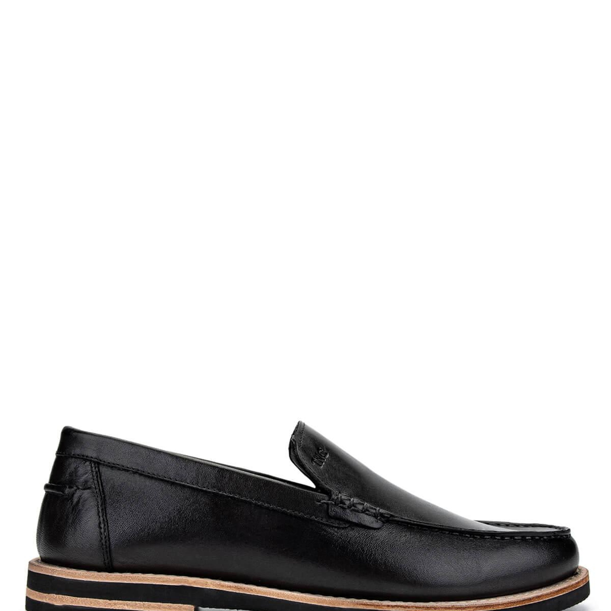 Tamer Tanca Erkek Hakiki Deri Siyah Loafer Ayakkabı