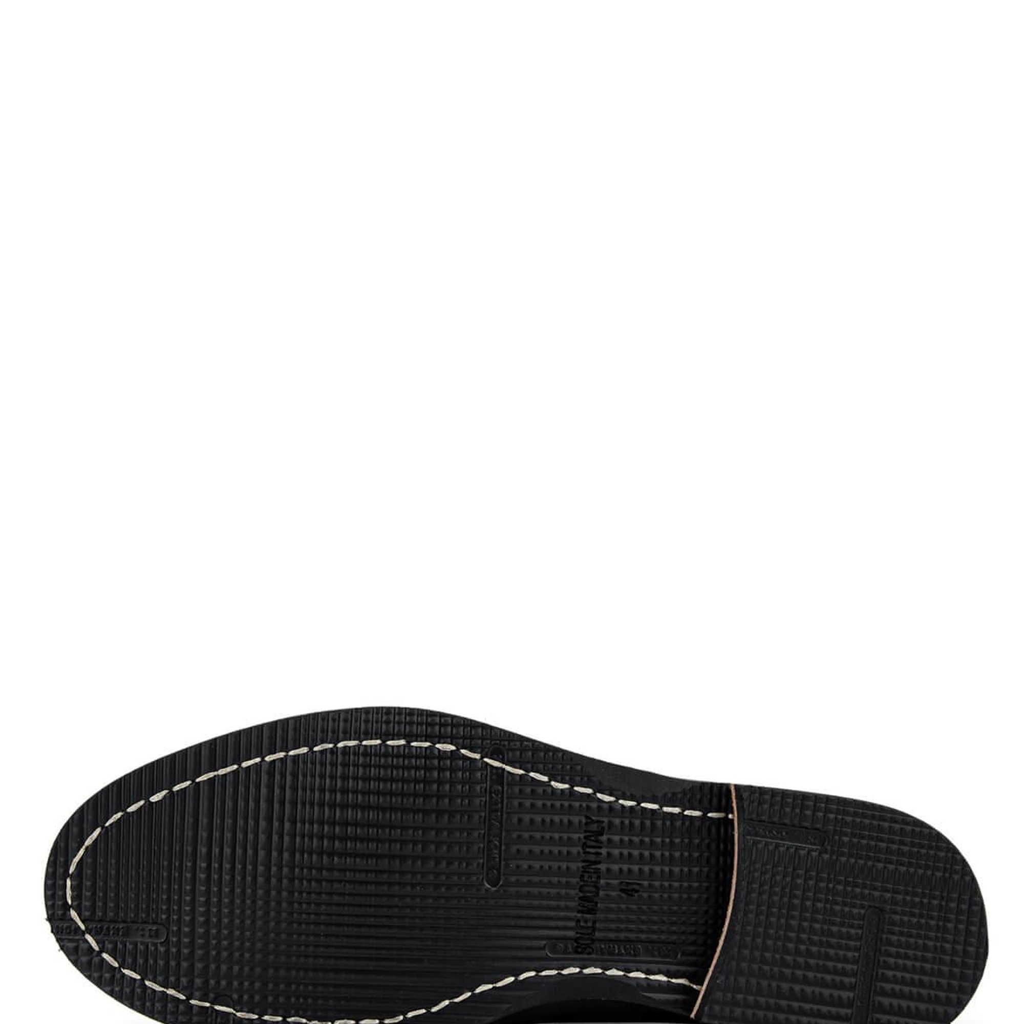 Tamer Tanca Erkek Hakiki Deri Siyah Loafer Ayakkabı