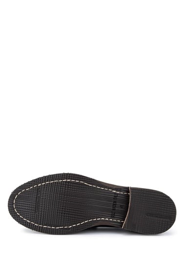  Tamer Tanca Erkek Hakiki Deri Kahverengi Loafer Ayakkabı