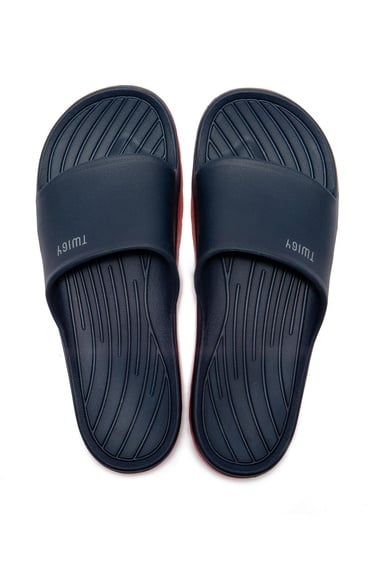  Demba Erkek Terlik Lacivert Kırmızı 40/45