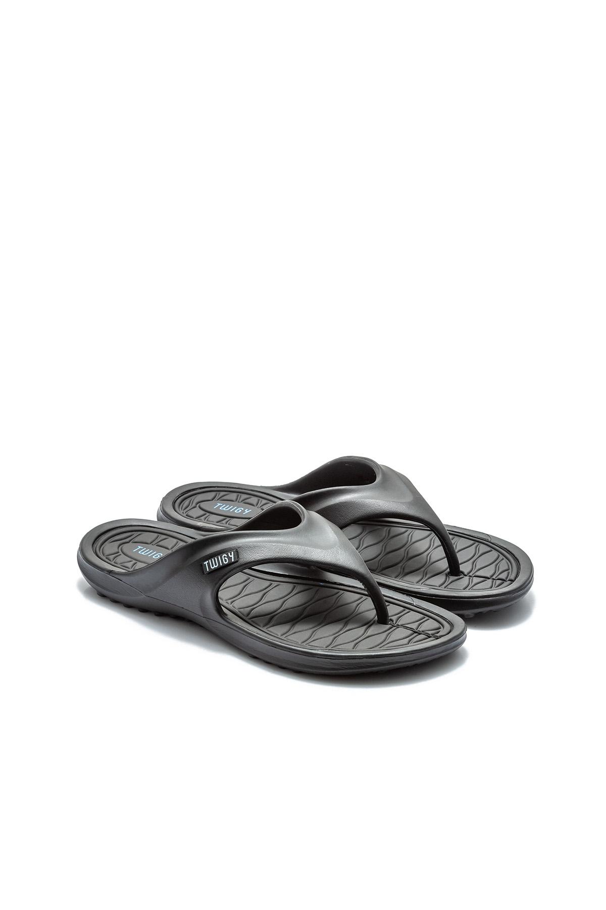  Jerki Erkek Parmak Arası Terlik Siyah 40/45