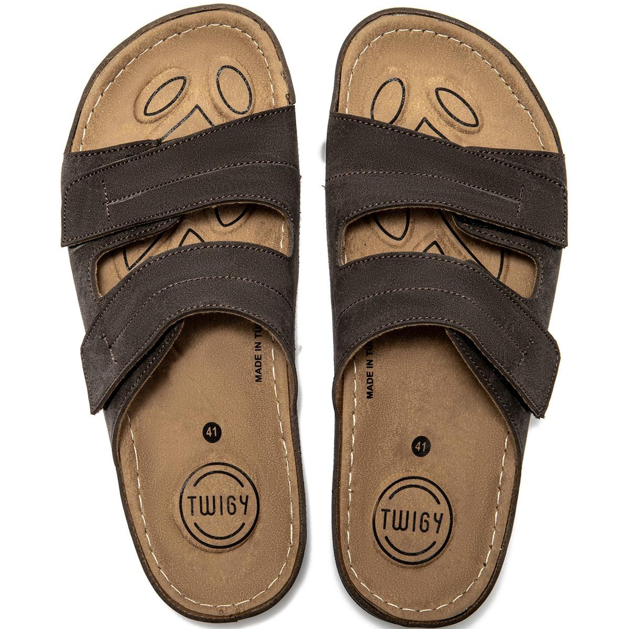 Sara Erkek Terlik Kahverengi 41/45