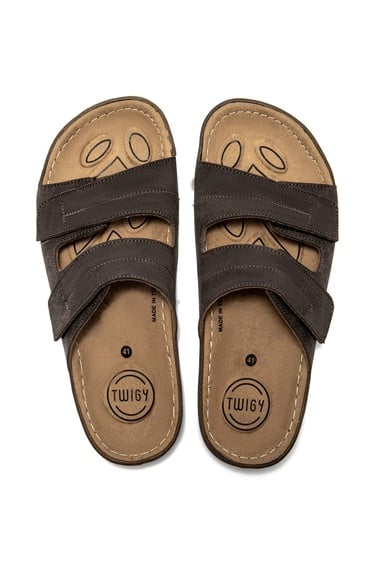  Sara Erkek Terlik Kahverengi 41/45