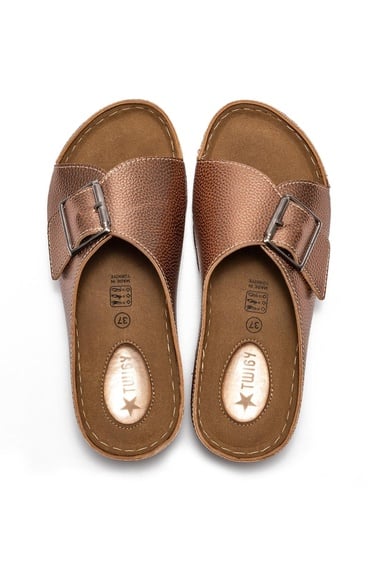  Soli Kadın Terlik Bronz 36/40