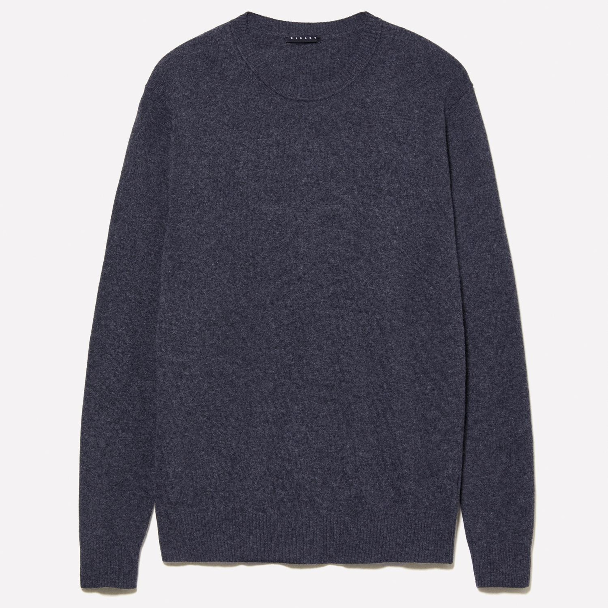 Erkek Antrasit Kaşmir Karışımlı Bisiklet Yaka Kazak