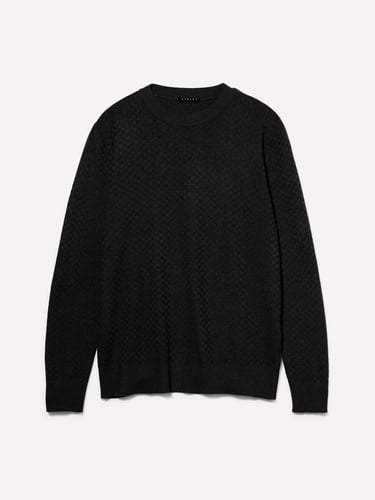  Erkek Koyu Gri Yün Karışımlı Uzun Kollu Ribanalı Kazak