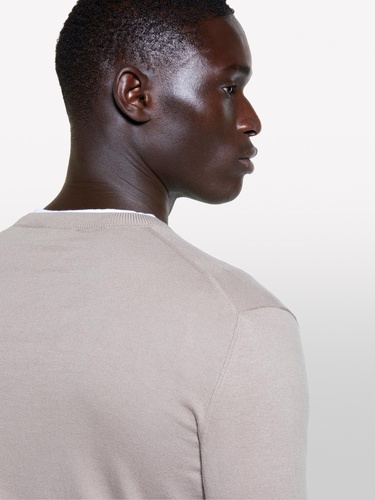  Erkek Deve Tüyü Pamuk Karışımlı Normal Kesim Uzun Kollu Ribanalı Kazak