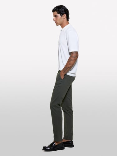  Erkek Krem Viskoz ve Pamuk Karışımlı Kısa Kollu Polo Yaka T-Shirt