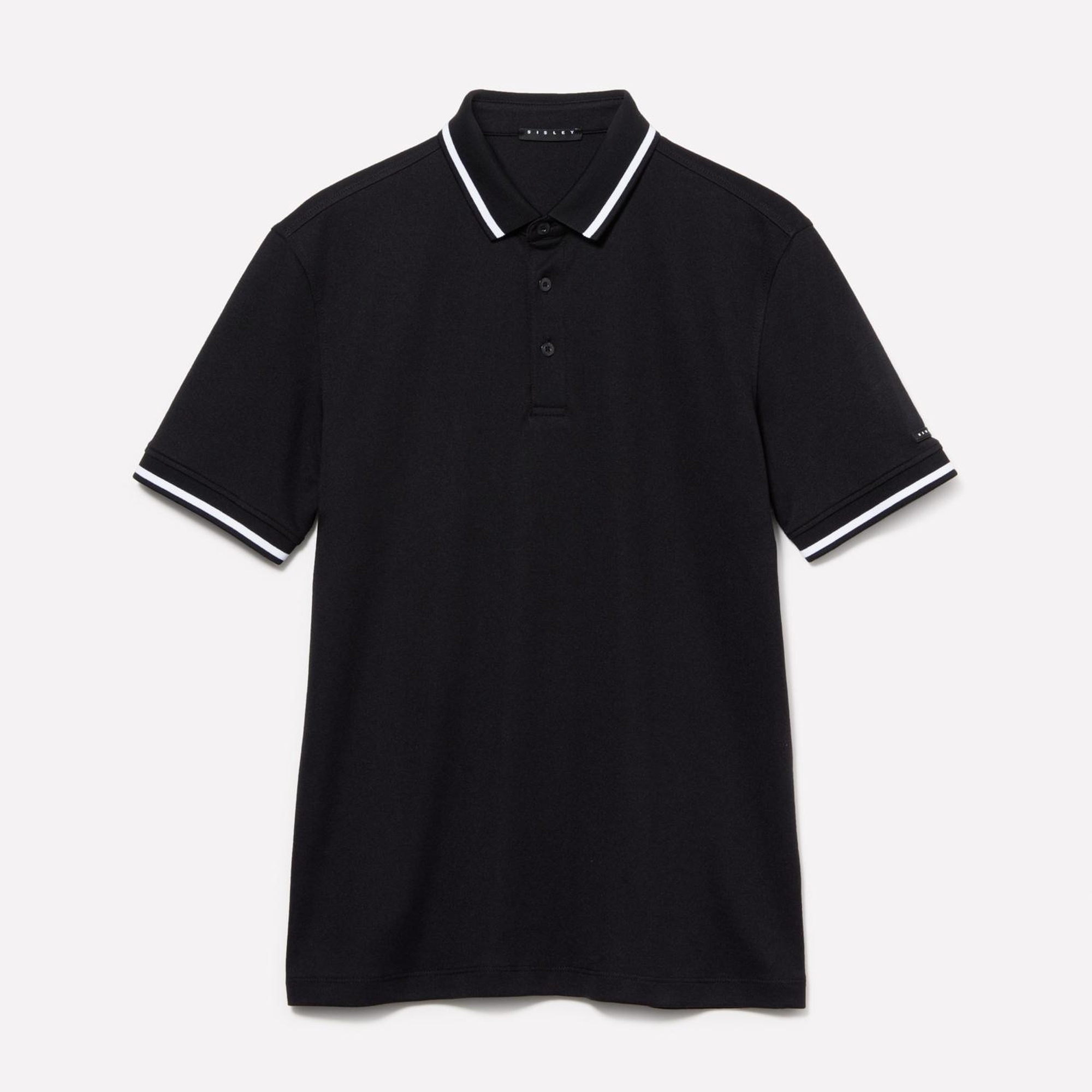 Erkek Antrasit Pamuk Karışımlı Düğmeli Kısa Kollu Polo Yaka T-Shirt