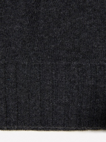  Erkek Antrasit Yün Karışımlı Bere