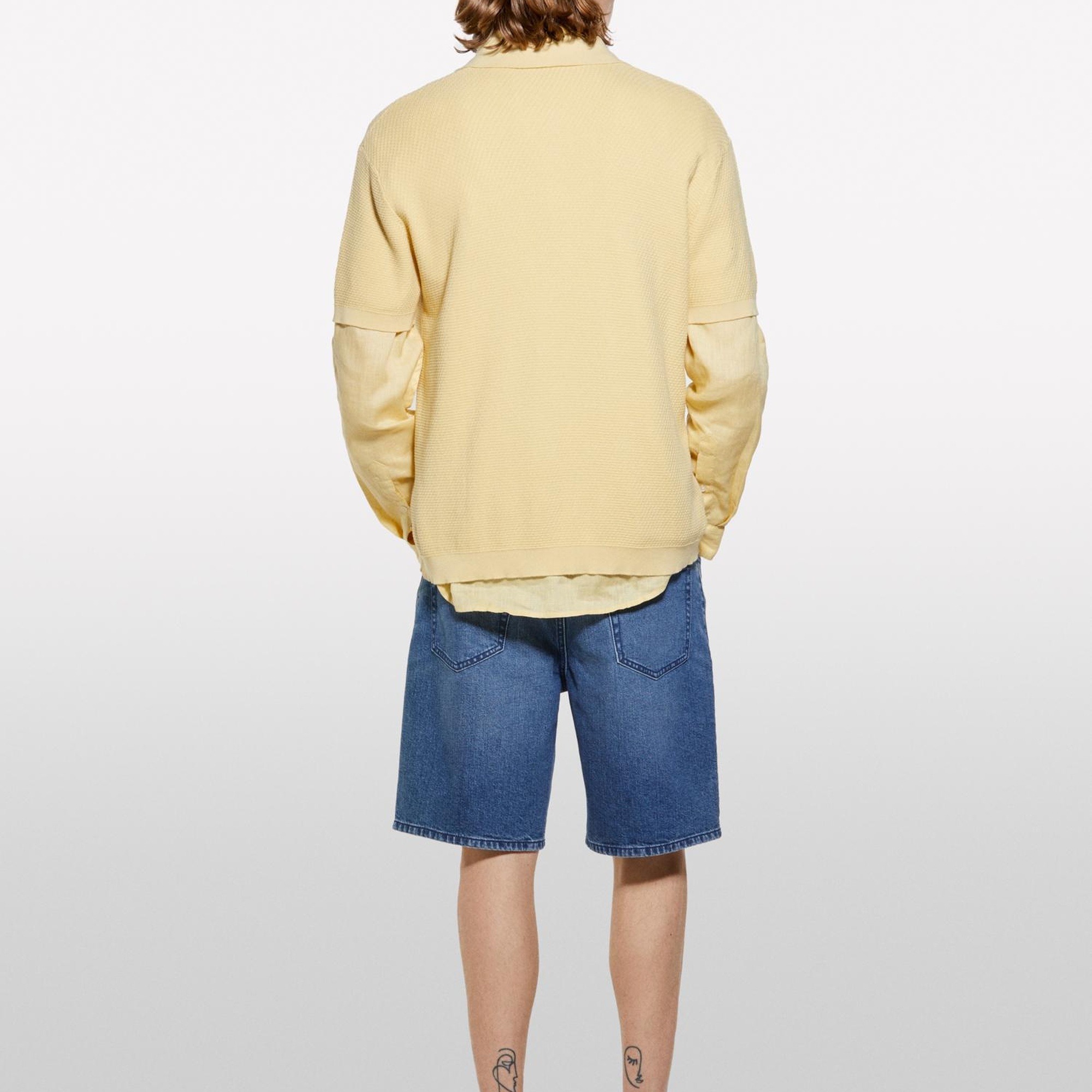 Erkek Soluk Turuncu %100 Pamuk Triko Polo T-Shirt