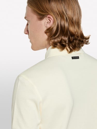  Erkek Krem %100 Pamuk Regular Fit Polo T-Shirt