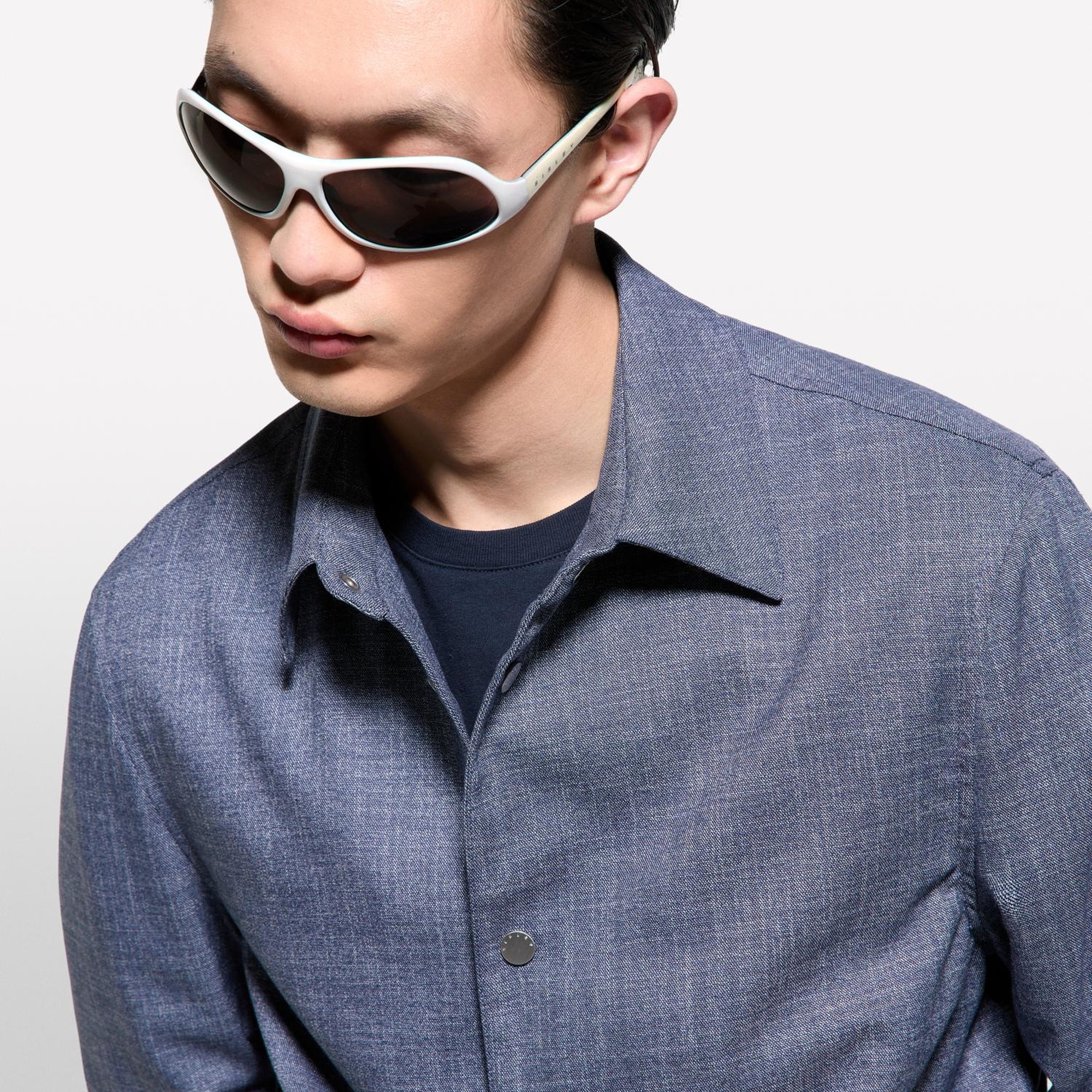 Erkek Lacivert Streç Viskozlu Büzme İp Detaylı Regular Fit Ceket