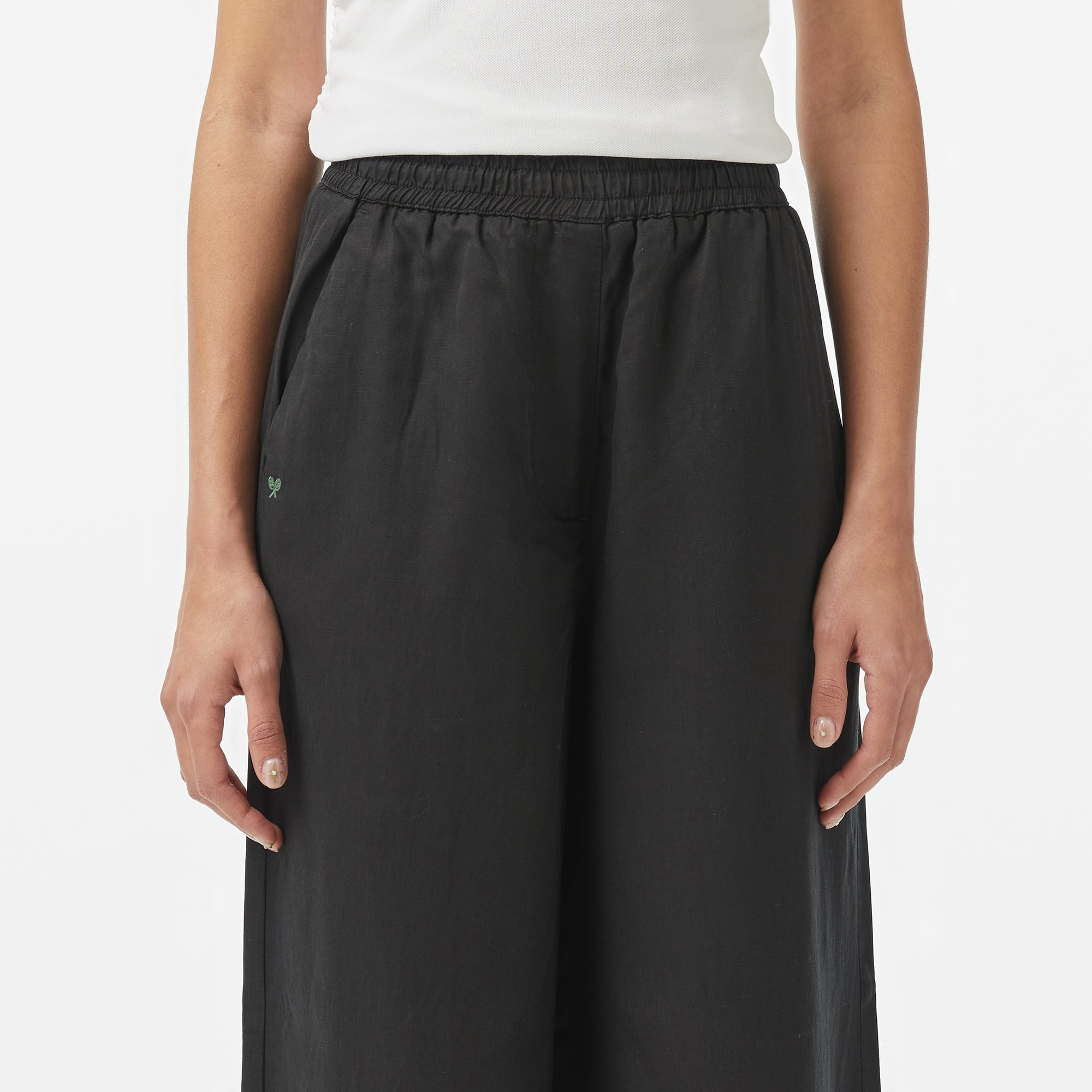 Lacoste Kadın Relaxed Fit Siyah Pantolon