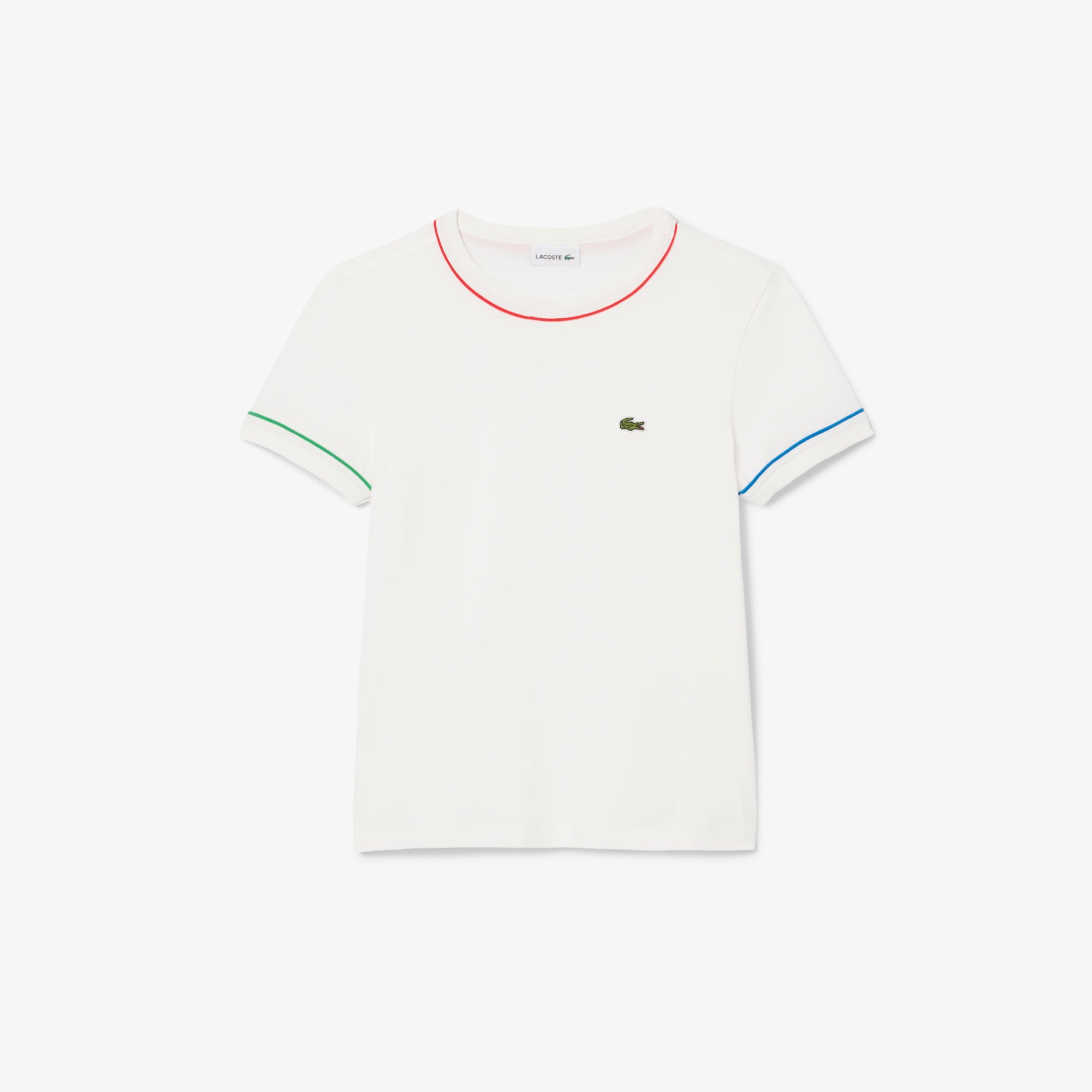 Çocuk Bisiklet Yaka Krem T-Shirt